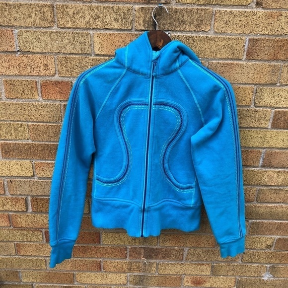 Lululemon Scuba Hoodie Contrast Stitch Size 6 - Picture 6 of 6